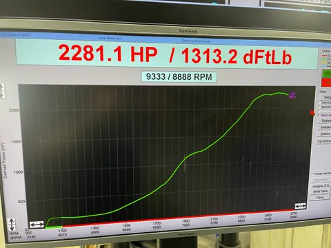 PIERCE X 2600HP GTR dyno sheet