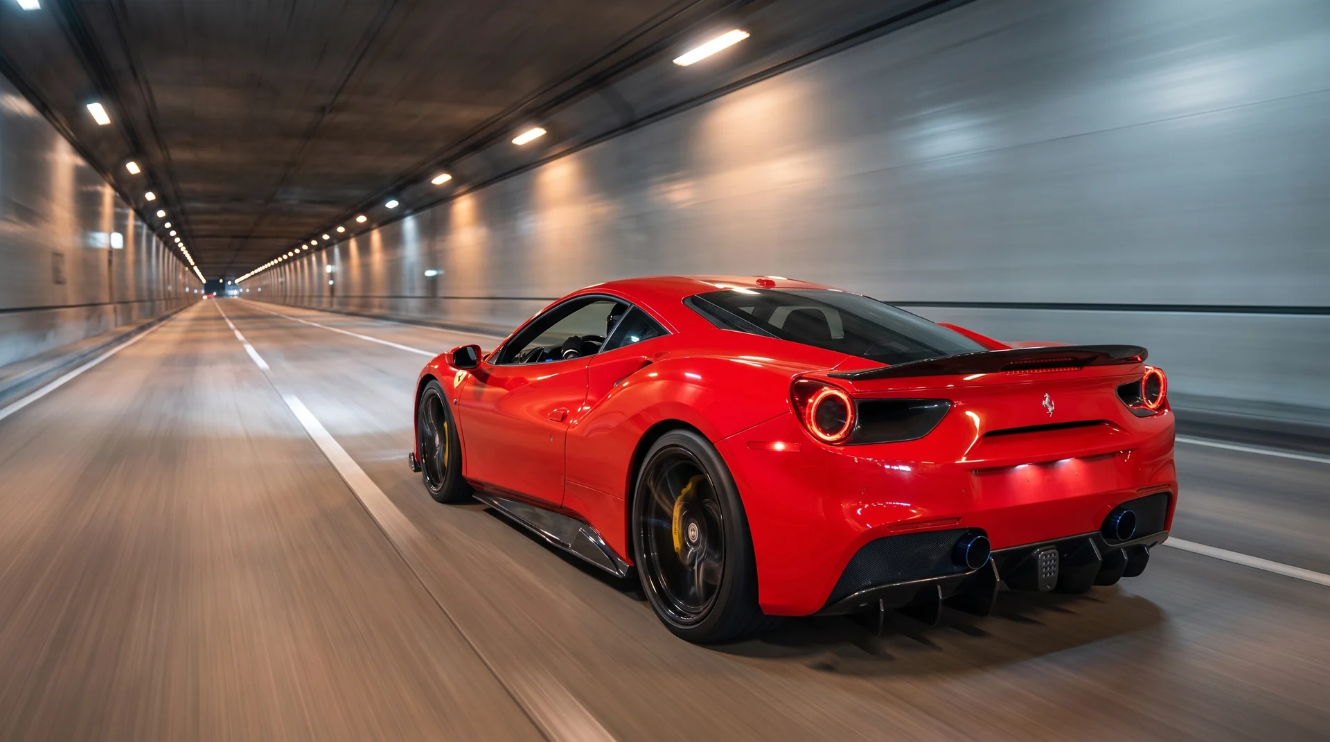 "Big Red" 488 GTB — AI Studio shoot
