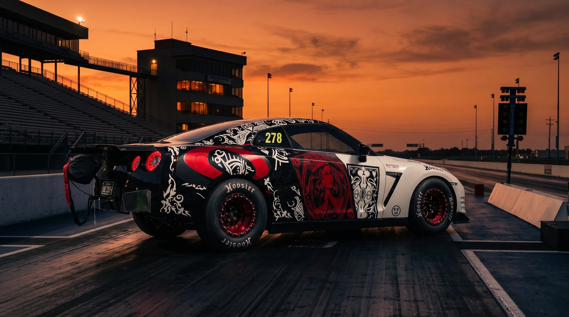 QUEEN OF HEARTS "Redandboosted" GTR — AI Studio shoot