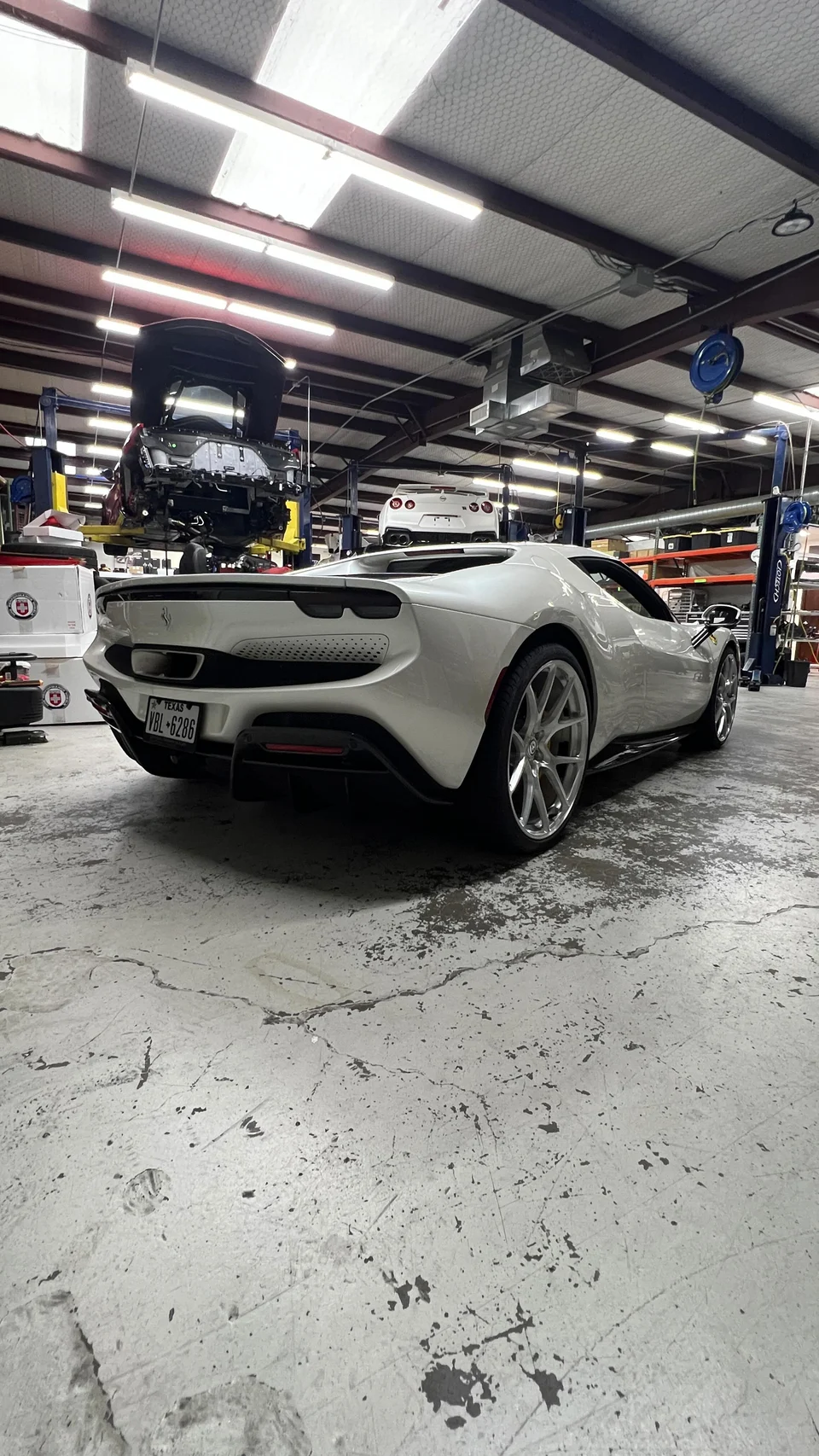 Ferrari 296 equipped with custom @hre_wheels