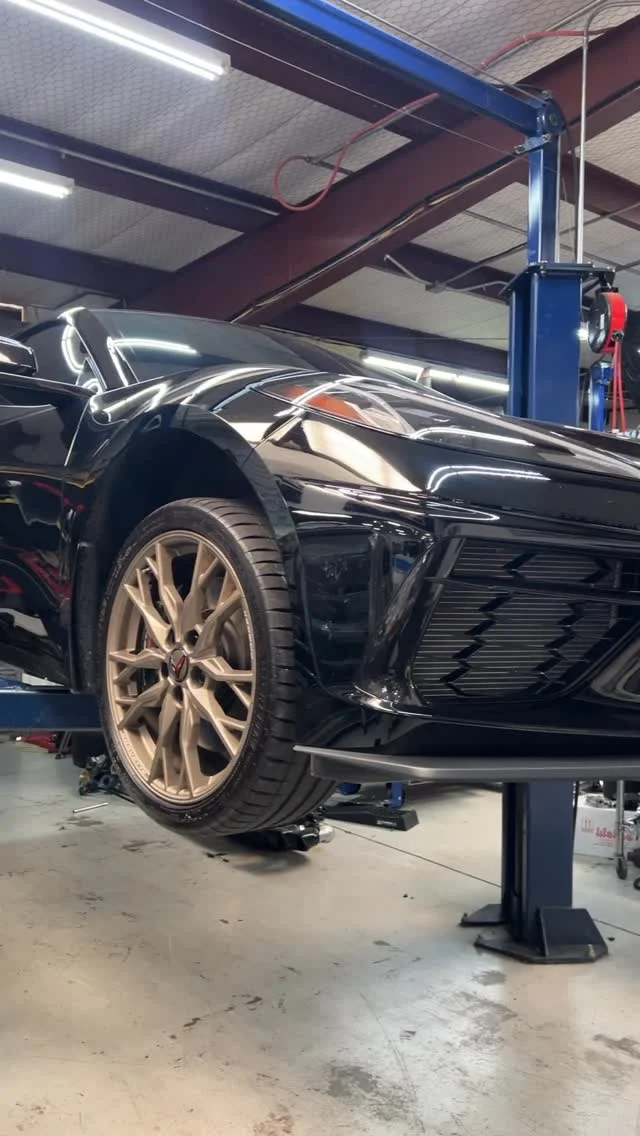 Birds of a feather flock together. Working on 3 black C8s at the same time today