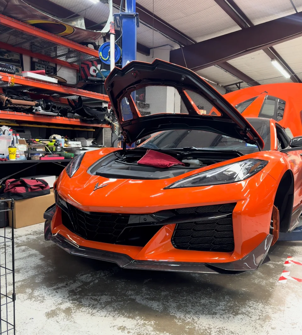 Front grill guards and plate bracket delete