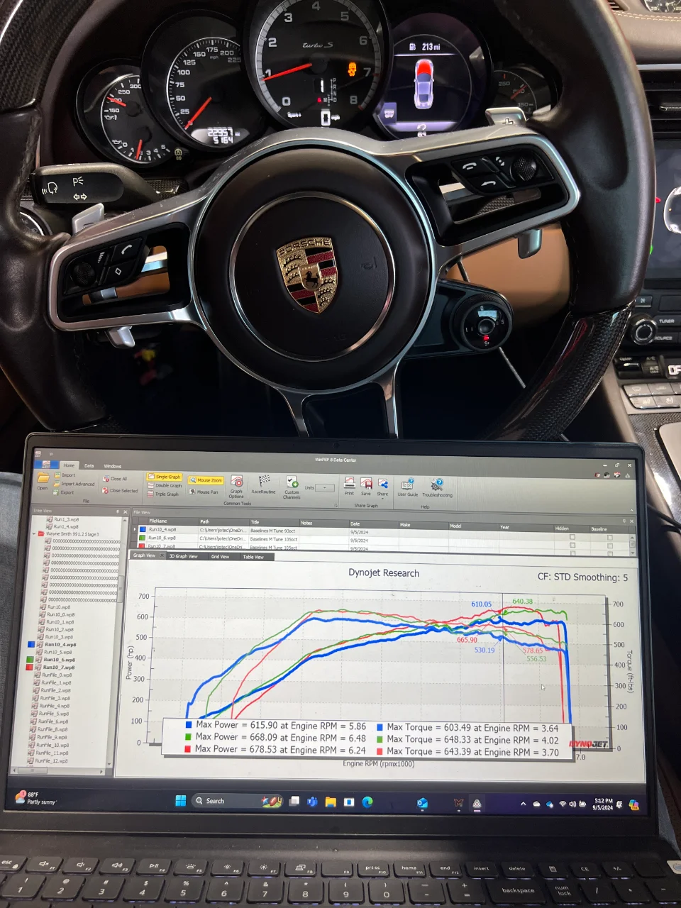 Dyno sheet // 679 whp